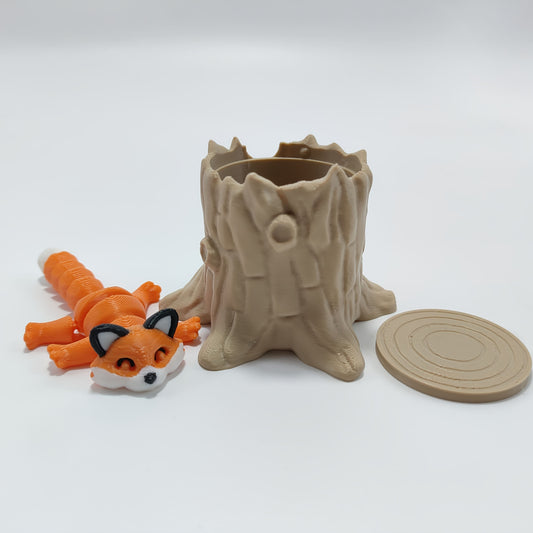 3D Printed Raccoon Trash Can Decor - ABS Polished Cylindrical Spinning Lid Trash Bin with Striped Design, Dual-Purpose Home Office Decor & Holiday Party Gift, Raccoon Decor, Playful Waste Bin, Playful Design, Durable Construction, Detailed Texture Tudoushop