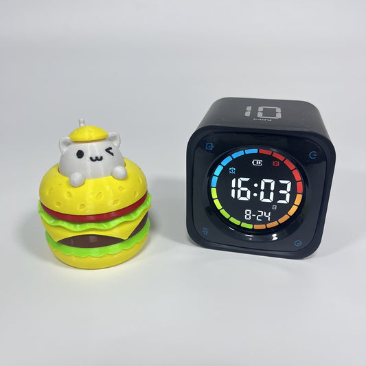 Cute Burger Fidget Toy – Mini Stress Relief Press Popper, Fun Anxiety Toy for Kids & Adults, Tudoushop