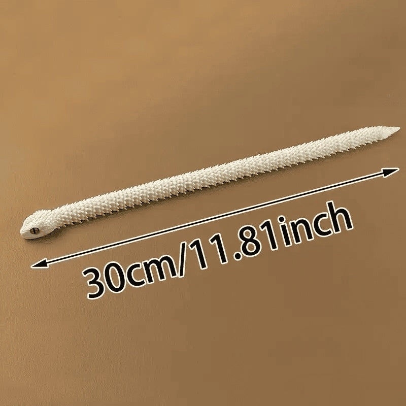 1pc 3D Printed Snake-Shaped Ornament with Full Articulation for Scenery Desktop Decoration, Handicrafts - Perfect Gift for Halloween, Christmas, New Year Tudoushop